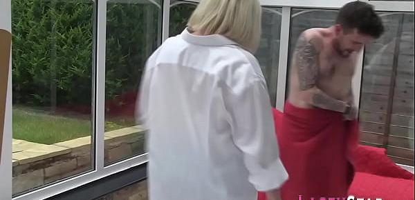  Dick sucking british grandma Lacey Starr